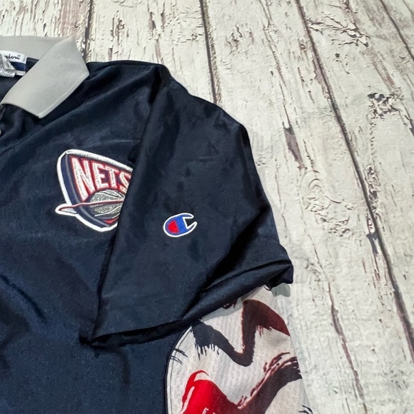 Vintage Boys Kids New Jersey Nets NBA Basketball Sports Champion Warmup Jersey - Picture 6 of 11